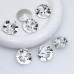 DZ-3001 27 mm Round Shaped Crystal Fancy Stones 