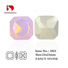 DZ 3011 8*8mm 14*14mm 18*18mm 20*20mm 23*23mm Square shape crystal fancy stone 
