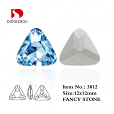 DZ 3012 12x12 mm Triangle shape crystal fancy stone 