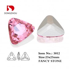 DZ 3012 23x23 mm Triangle shape crystal fancy stone 