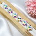 DZ 1721M with 2 hole crystal AB 10*10mm with two holes flat back stone 