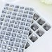 DZ 1072 with 2 hole square shape crystal flat back stone 