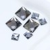 DZ 1072 with 2 hole square shape crystal flat back stone 