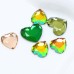 DZ-1025 flat back heart crystal fancy stones