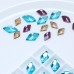 DZ-1154 rhombus faceted cut flat back glass stones for jewelry making DZ-1154 rhombus faceted cut flat back glass stones for jewelry making
