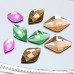 DZ 1377 leaf shape crystal flat back stone 