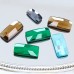 DZ 1296Y Rectangle shape flat back crystal stone 