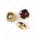 flat square 8*8mm ruby crystal fancy stone flat square 8*8mm ruby crystal fancy stone