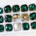 fat square emerald crystal fancy stone fat square emerald crystal fancy stone